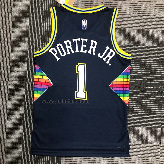 Camiseta Denver Nuggets Michael Porter JR. #1 Ciudad 2021-22 Azul